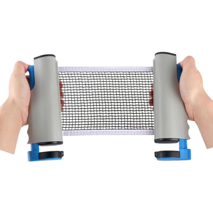Retractable Table Tennis Net Portable Ping Pong Post Net Rack for Any Table Tennis Table Ping Pong Net