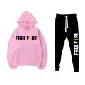 New Free Fire Game Hoodie And Trouser Drawstring Fleece Pullover Hood Winter Sport Tracksuit Export Quality For Men. 