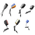 Strong light flashlight 18650 charger lithium battery size round head direct charge headlamp double hole universal charger. 