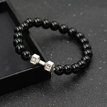 Fitness%20Dumbbell%20Black%20Beads%20Gym%20Bracelet%20For%20Boys%20-%20Image%203