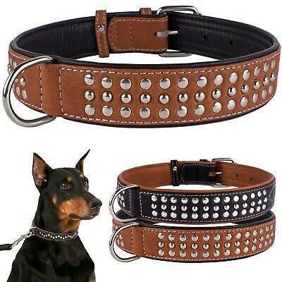 Heavy Duty Dog Real Leather Collar