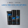 LAIKOU Men Hydrating Skincare Set Cleanser Tone Up Cream Toner Moisturizing Shrink Pores Oil Control Men Facial Skin Care 3pcs/4Pcs. 