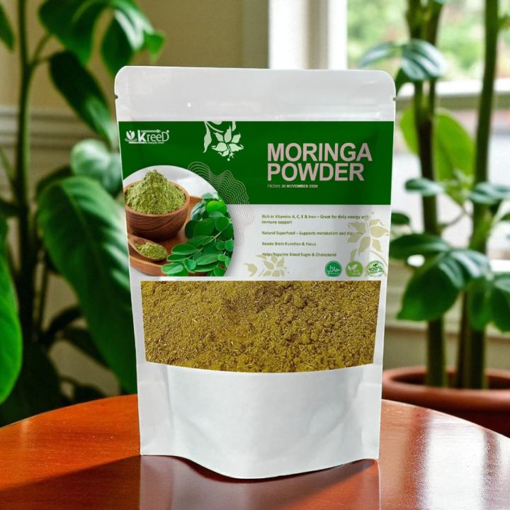 Organic Moringa Leaf Powder – 100% Pure Natural Superfood for Immunity ...