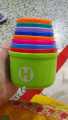 Toys Stacking Cups for Education Learning and Fun Rainbow Cups Stacking Tower Mini Bear Toy Gifts. 