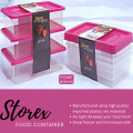 Storex Food Storage Containers, BPA Free, Microwave Safe, Freezer Safe, Durable Plastic Lunch Box for Leftovers. 