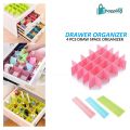 New 4PCS Adjustable Plastic Drawer Organizer Dividers Separators Drawer Organization Household Storage Box DIY Partition Board Space-saving Home Organiser. 