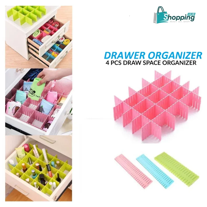 New%204PCS%20Adjustable%20Plastic%20Drawer%20Organizer%20Dividers%20Separators%20Drawer%20Organization%20Household%20Storage%20Box%20DIY%20Partition%20Board%20Space-saving%20Home%20Organiser%20-%20Image%202