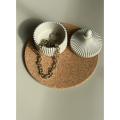 jewellery storage jar with lid, cement decor box, candle jar. 