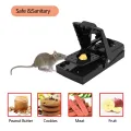 Reusable Plastic Mouse Traps for House, Small Rat Traps Quick Effective Snap Traps, Easy to Set MiceTrap Mouse Catcher, Reusable Mousetrap, Safe Mice Trap for Indoor Outdoor Home Garden. 