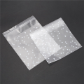 600Pcs Frosted Cute Dots Plastic Pack Candy Cookie Soap Packaging Bags Cupcake Self Adhesive Sample Bag 10cm. 