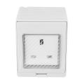 Waterproof Outdoor 13A Tools DIY Storm Switched Single Socket IP55 Outside Use. 