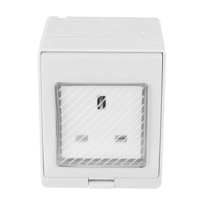 Waterproof Outdoor 13A Tools DIY Storm Switched Single Socket IP55 Outside Use