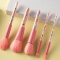1 【HOT】 1 Set Candy Color Makeup Brushes 17Cm Cute Cosmetics Eyeshadow Blush Powder Brush Soft Smudge Brushes Set For Makeup Beauty Tool. 