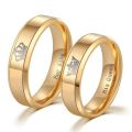 Personalized/Customized Ring -Engraved Golden Ring - For Couple Ring - Custom Ring - Name -Date of birth -King & Queen Ring - Gift Item - New Arrival. 