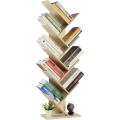PAKWOOD 9-Shelf DIY Tree Shaped Floor Standing Bookcase, Storage Rack for Living Room/Home/Office. 
