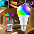 Multi-Color LED Bulb, Remote-Controlled RGB Multi-Color LED Light Bulb, 12W RGB LED Bulb, Remote-Controlled 12W RGB LED Light Bulb, Multi-color LED bulb, Dynamic night light bulb, Remote & Dimmable LED Bulb, Multi-Color Changing LED Light Bulb, (E27 Base). 