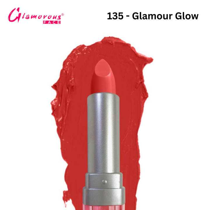 Glamorous Face Matte Lipstick Vitamin E & Aloe Vera Extracts in shade 135 - Glamour Glow