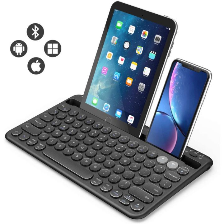 Jelly Comb B046 Multi Device Rechargeable Wireless Bluetooth Keyboard
