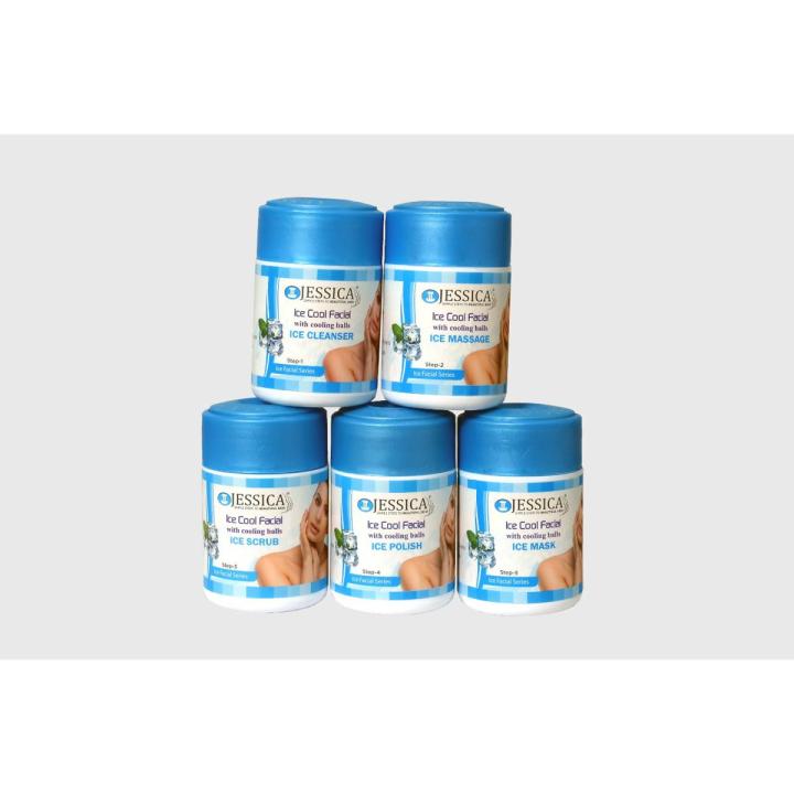 Jessica Ice Cool Facial Kit 250g Each Jar - Medium Pack