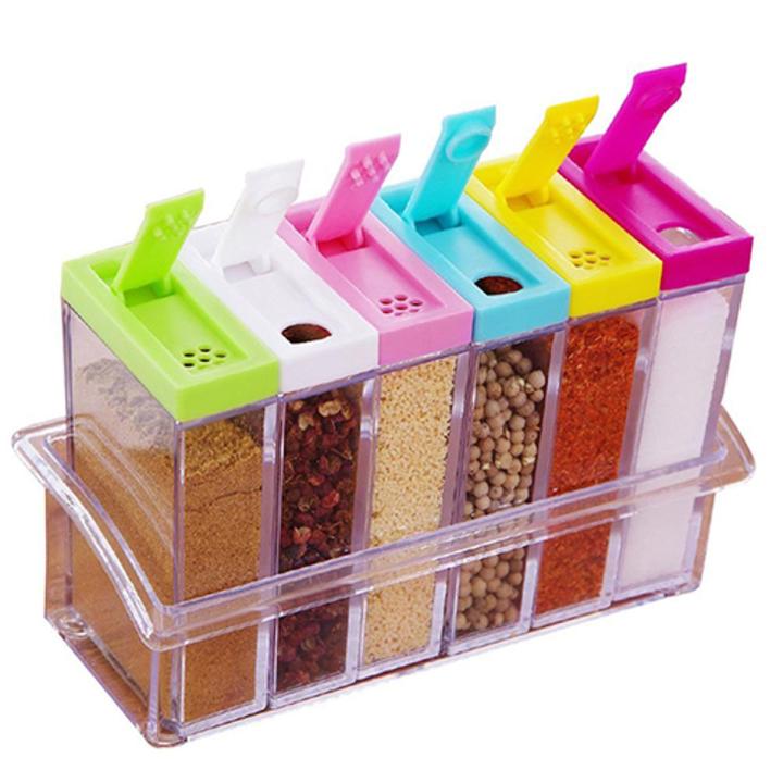Transparent Spice Storage Containers, Set of Seasoning Shaker