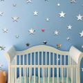 20Pcs/Set Star Shape Mirror Wall Stickers Wallpaper Home Bedroom Ceiling Decor. 