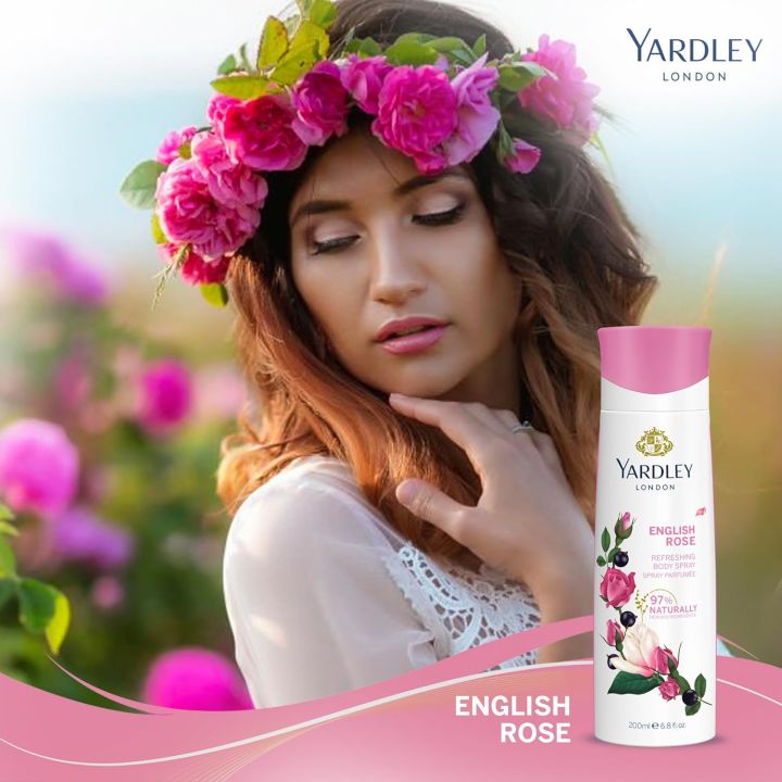 Yardley English Rose For Women Refreshing Body Spray 150ml