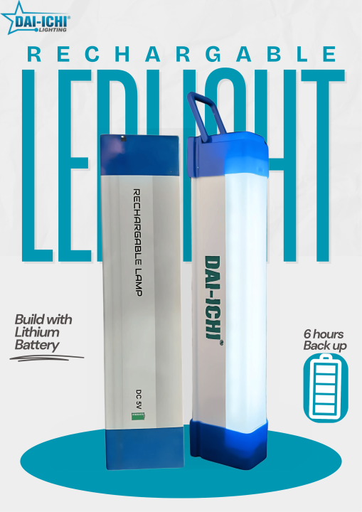 Daiichi LED Rechargeable Charging Light – 3 Light Modes, Type-C Fast ...