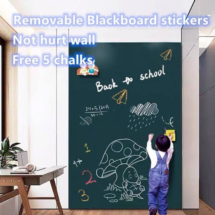 chalkboard wall sticker blackboard For Kids,  DIY Removable Reusable Erasable Wallpaper For Boys And Girls