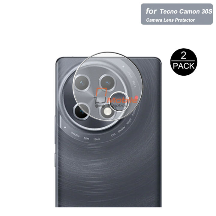 2 Pcs Tecno Camon 30S Back Camera Protector 9H Gorilla Flexible Lens Unbreakable Soft Nano Sheet Film Glass For Tecno Camon 30S - Transparent