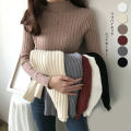 Yfashion Women Winter Knitted Sweater Solid  Half Turtleneck Thickening Tops Loose Pullover Sweater. 