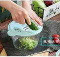 Manual Hand Operated 2000 ML Chopper Pump Action With Free 3 Blades Food Processor Portable Container And Easy To Clean Kitchen Gadget.. 