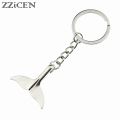 Fashion Antique Big Sea Animal Whale Tail Charms Pendant Keychain Gift for Women Girls Car Purse Key Rings Holder Jewelry. 