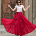 Long Chiffon Maxi Skirt Women, Double Color Skirt, reversible chiffon skirt. 