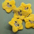 Moving Chiikawa Funny Dancing Meteor Pendant Backpack Ornaments Stuffed Doll Kids Swinging Stars Plush Toy Gifts. 