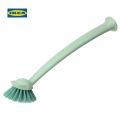 IKEA RINNIG Dish-washing brush, Green brush with suction cup and handle. 