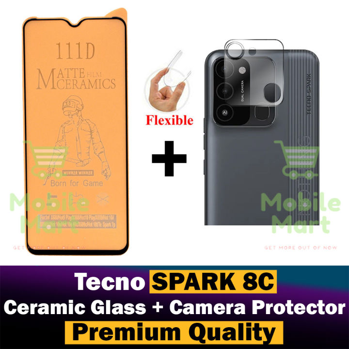 Tecno Spark 8C Ceramic Matte Protector for PUBG Gaming Unbreakable