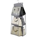 6 Pockets Double-sided Hanging Storage Bags with Hanging Hook / Handbag, Purse, Bags Organizer 1 Pcs. 
