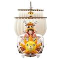 Poppies Muoe One Piece Ship Figure Luffy Model Toy Peripheral Super Cute Mini Boat Zoro Assembled Model One Piece Ship Kid Birthday Gift. 