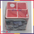 Oziba Cute Box Cube 4 Inner Partitions Stationary Holder Space Organizer. 