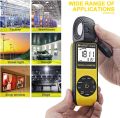 HOLDPEAK HP-881D Digital Light Meter/Illuminance, Sensor Head Rotate 270 Degrees, with MAX/MIN Hold, Backlight, Data Hold & Data Storage, Lux/FC(1-400,000 Lux, 1-40,000 FC) Lumen Meter. 