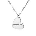 Customized Name Letter Words Heart Necklaces Custom Jewelry Gold Color Chain Necklace For Couple Men Women Lovers Girls Boy Gift. 