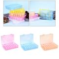 Plastic Storage Box Embroidery Floss Bobbins Storage Organizer Case Cross Stitch Sewing Tool. 