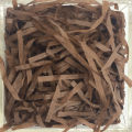 DARK BROWN / Shredded Paper Grass Color Filler Crinkle Cut Paper Shred Gift Basket Filler. 