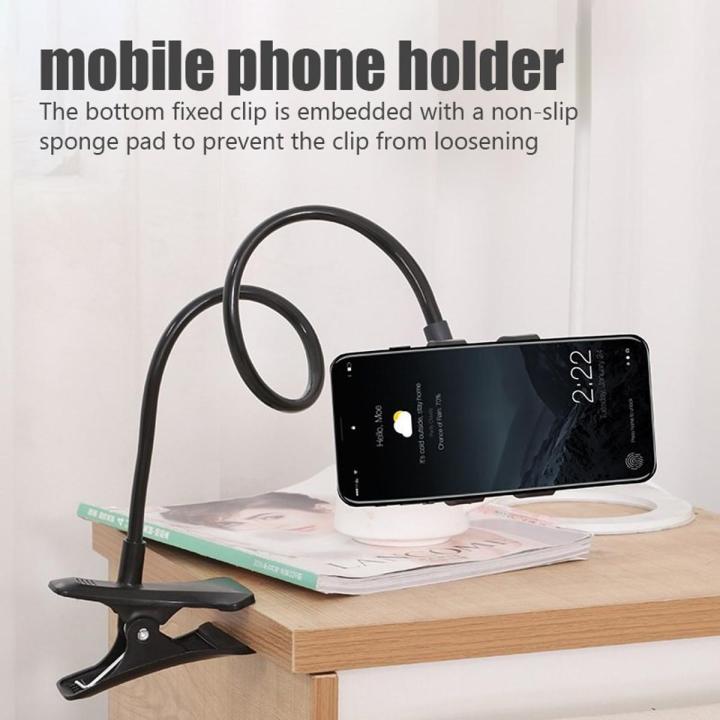 【HOT】 Universal Mobile Phone Holder Flexible Lazy Holder Adjustable Cell Phone Clip Home Bed Desktop Mount Bracket Smartphone Stand