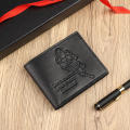 PU Mens Sports Theme Bifold Wallet Fashion Choice for Retired Men Great Gift for Him Rugby Fan. 
