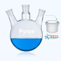 Round Bottom Flask ,Three necks,Glass Boiling Flask,3-necks,Lab flask,Ground joint could be customized 100mL/250mL/500mL/1000mL. 