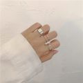 Stylish Pack of 3 Rings For Girls Birthday Gift  Punk Cool Hip Pop Rings Multi-layer Adjustable Chain Open Finger Rings Alloy Rotate Ring For Women Imported Rings For Women Party Gift Silver  Rings For Girls. 