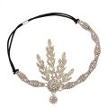 Vintage 1920s Great Gatsby Headband Flapper Girl Fancy Party Costume Hair Accessories Stone Pearl Bridal Headpiece. 