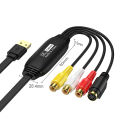 Vhs to Digital Connector 1080p Usb Video Capture Card Adapter for Vhs Vcr Tv to Digital Converter Windows Mac Linux Android Compatible Video Capture Adapter. 