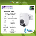 Ezviz HB8 LIte 4MP 2K+ Wireless Battery Powered Wi-Fi IP Camera Outdoor Pan/Tilt Security CCTV Camera | Color Night Vision | Human&Vehicle Shape Detection | Smart Tracking | 2-Way Talk|Balanced Image Exposure with Smart Lights| Supports Upto 512GB Storage. 